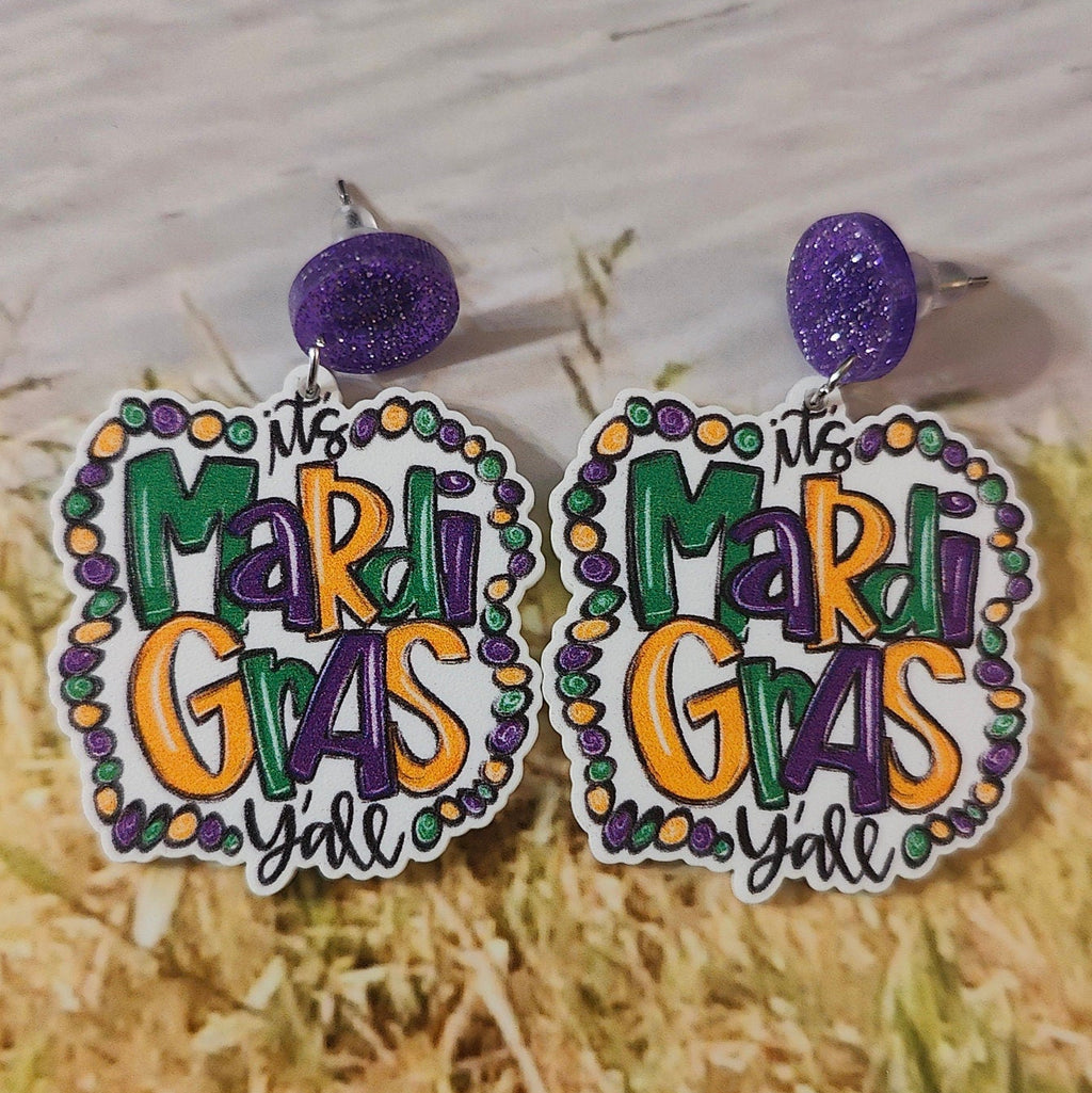 Mardi Gras Earrings