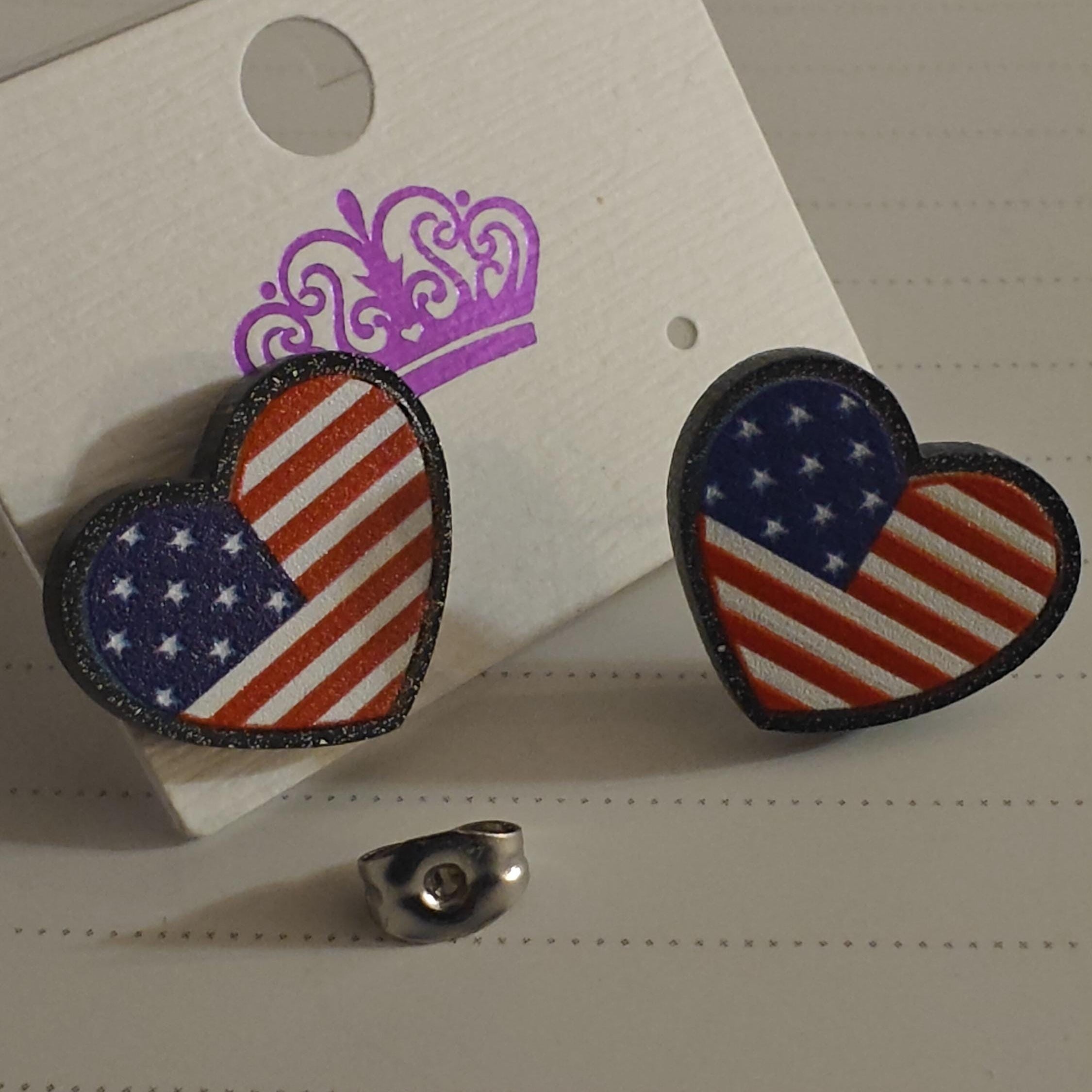 USA 4th July Stud Earrings