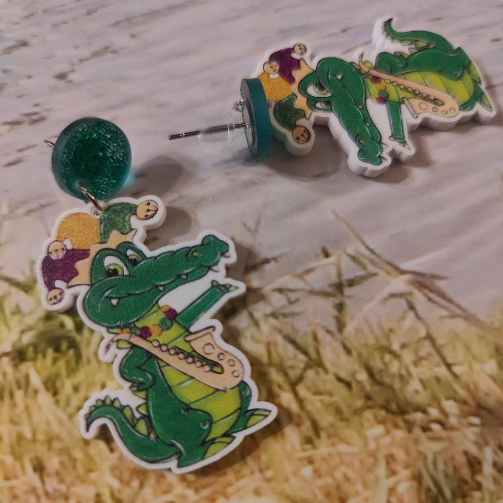 Mardi Gras Earrings