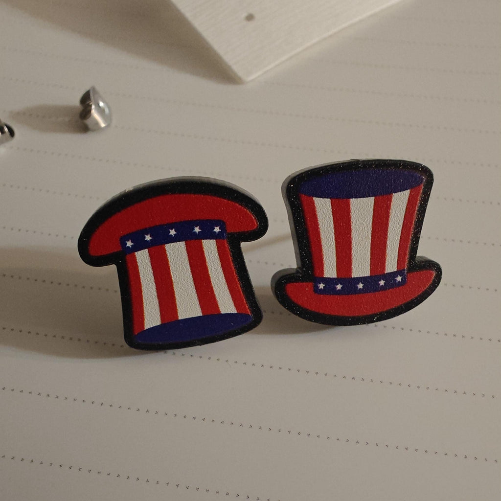 USA 4th July Stud Earrings