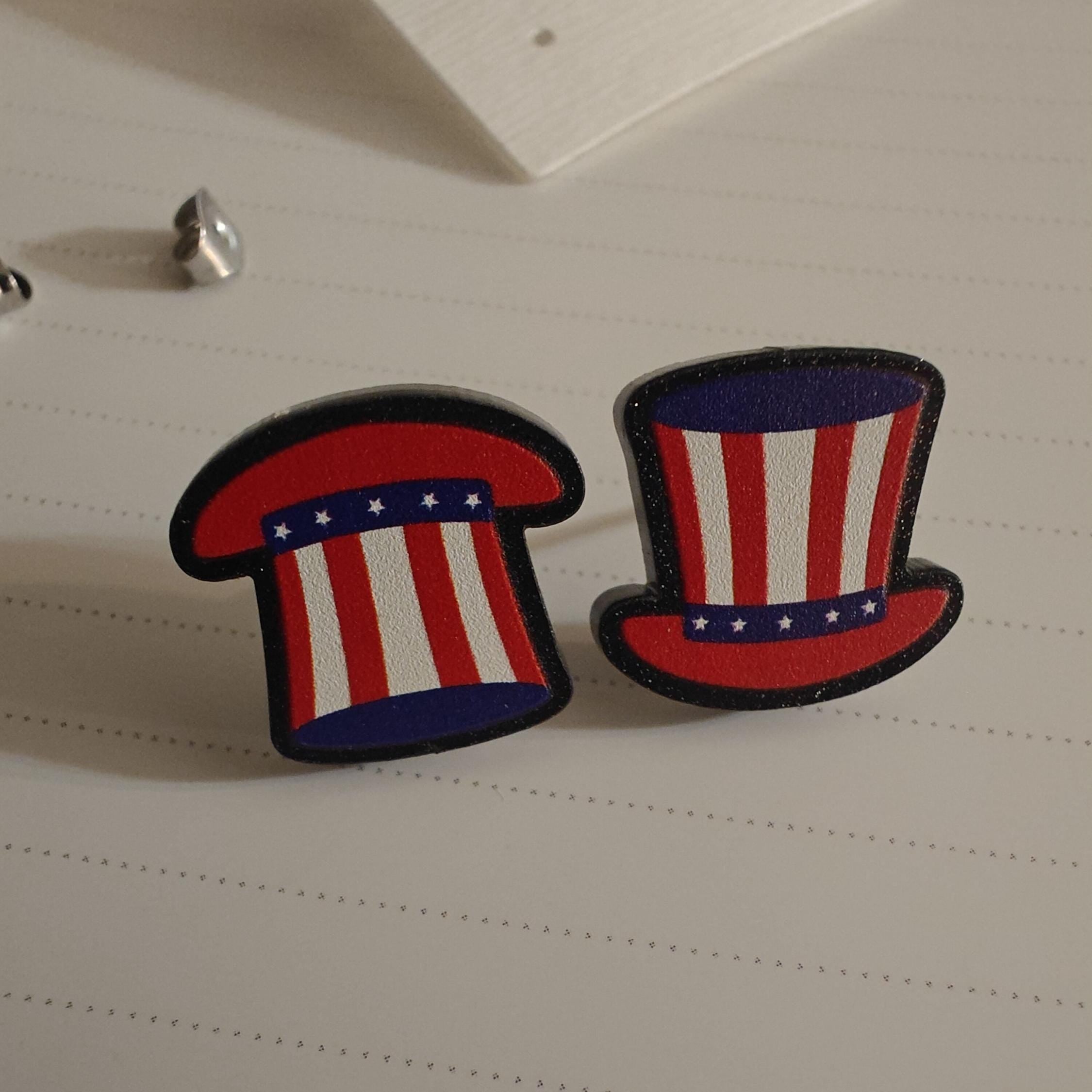USA 4th July Stud Earrings