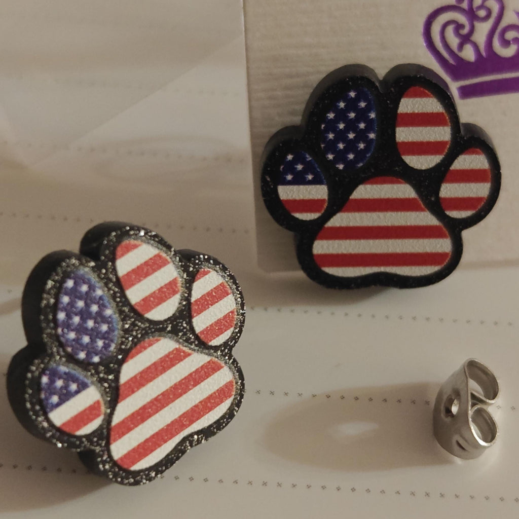 USA 4th July Stud Earrings