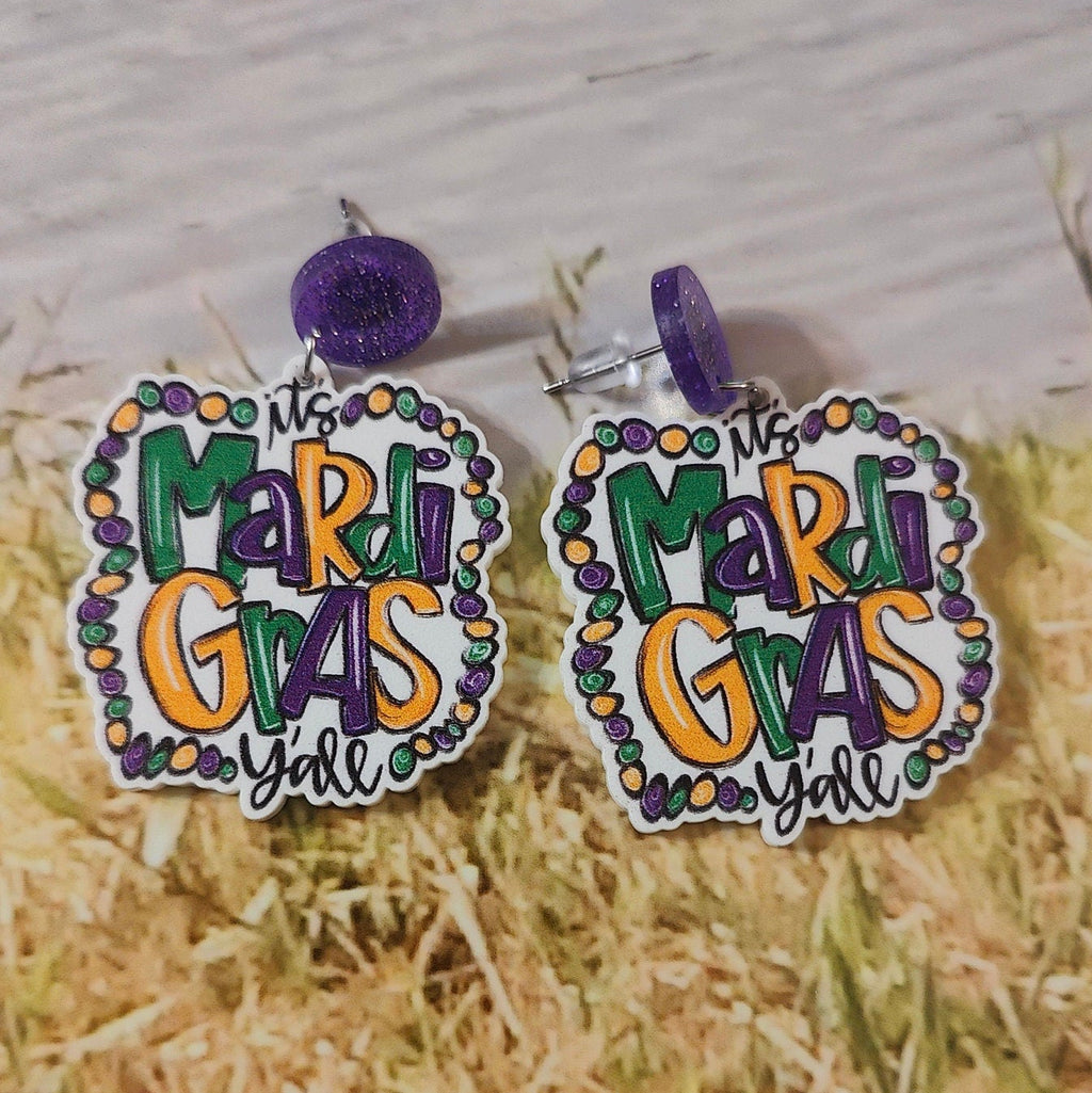 Mardi Gras Earrings