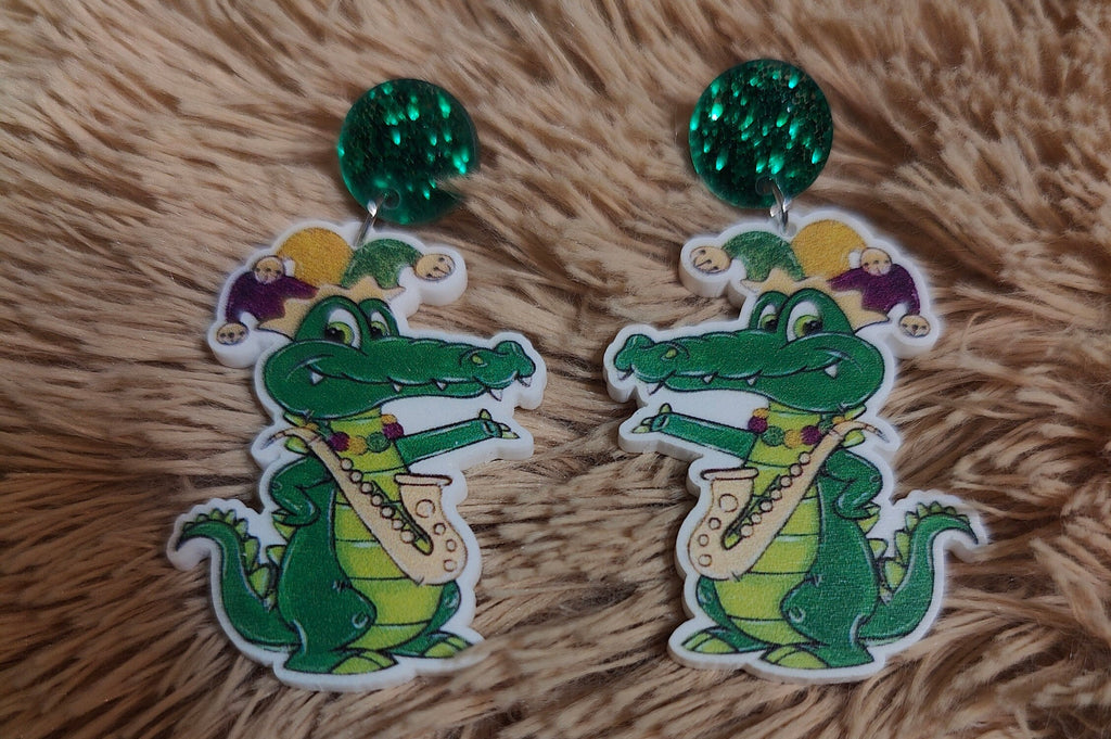 Mardi Gras Earrings