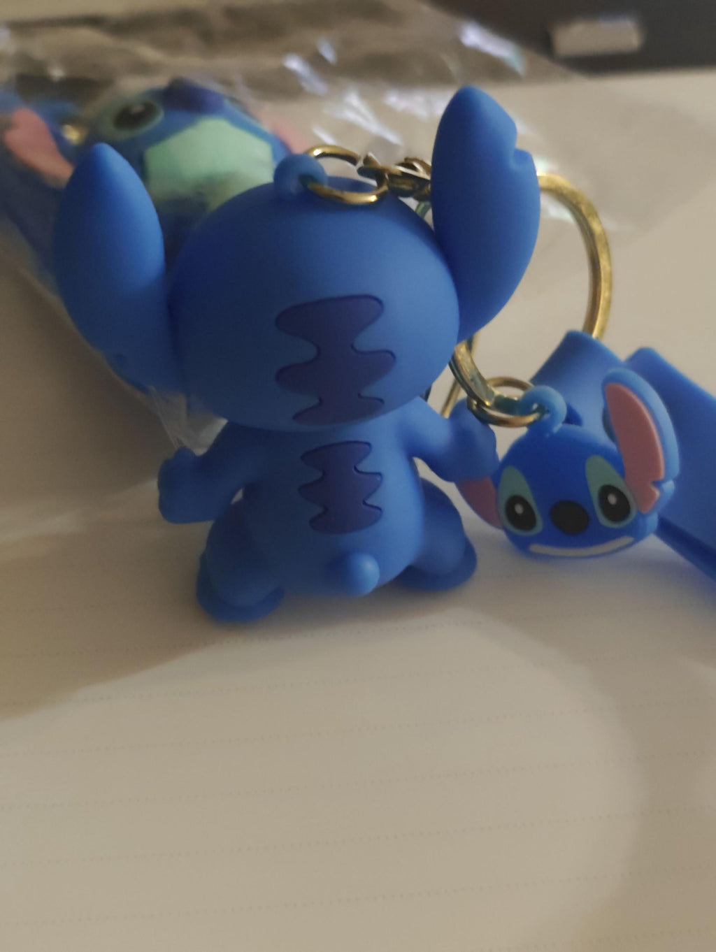 Stitch Disney Keychain Keyring Pendant Bag Pom