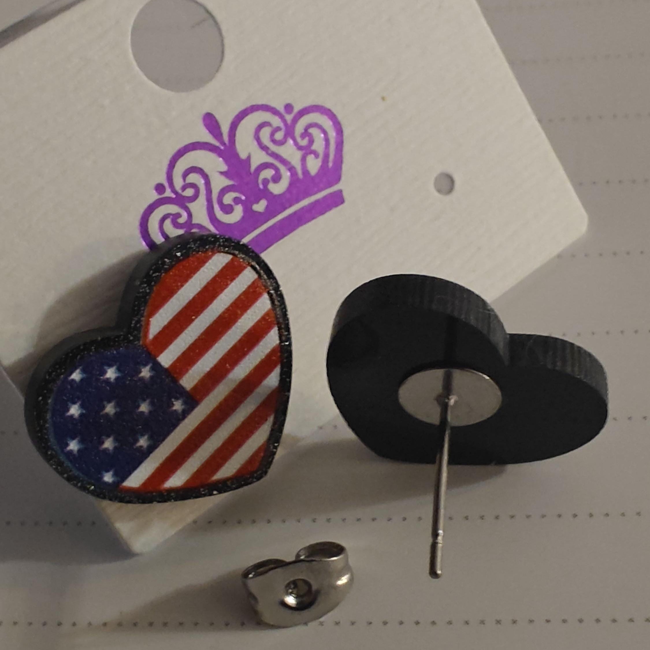 USA 4th July Stud Earrings
