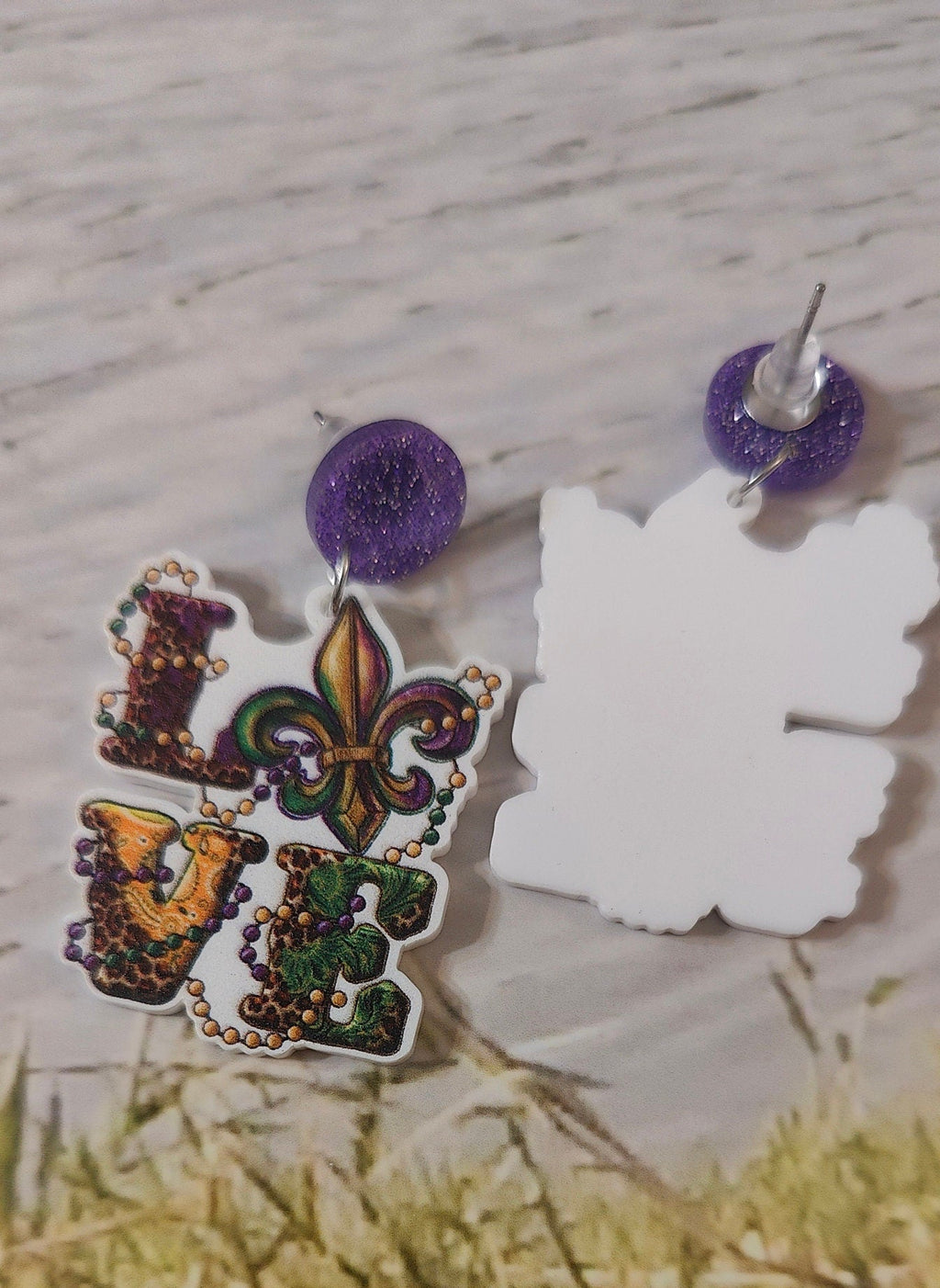 Mardi Gras Earrings