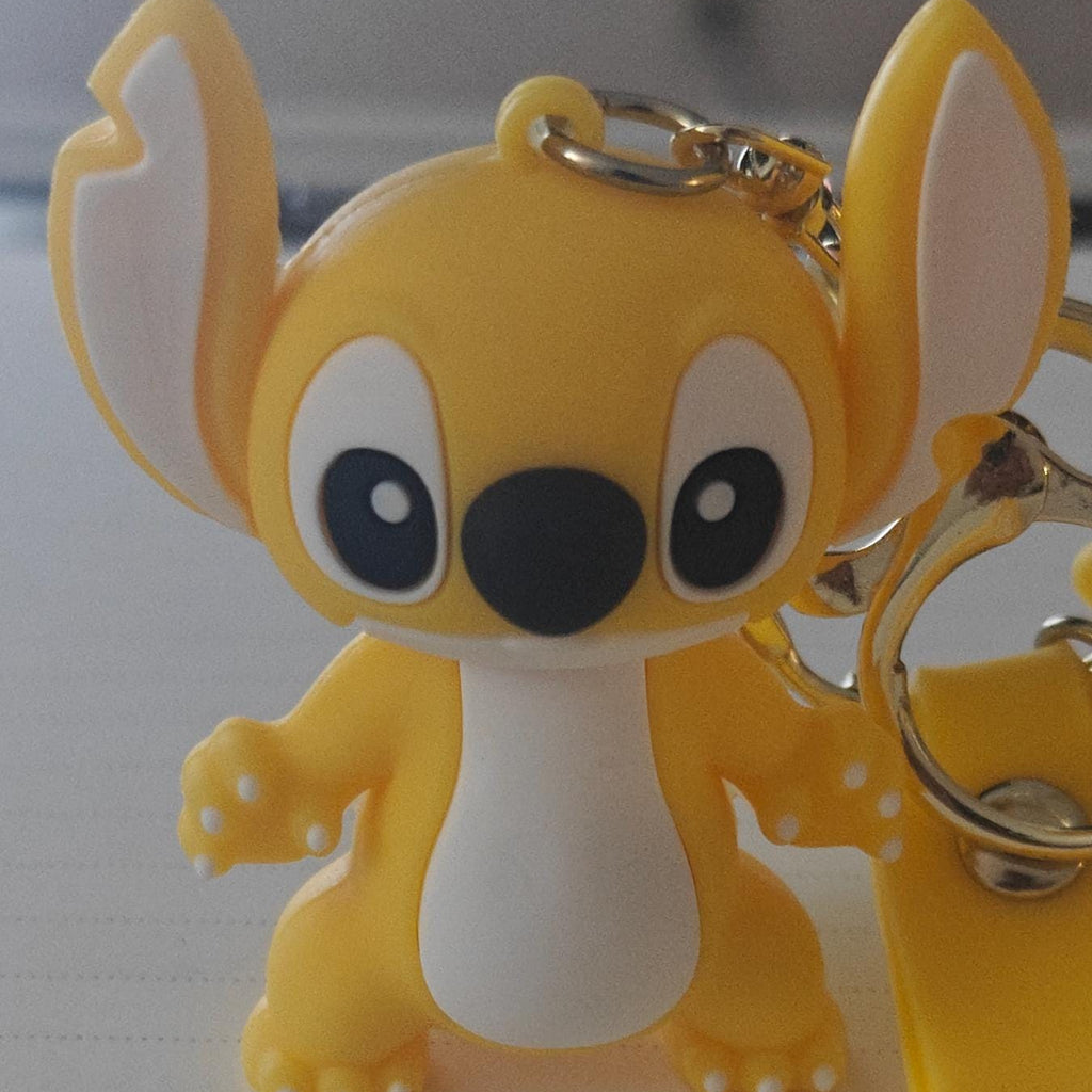 Stitch Disney Keychain Keyring Pendant Bag Pom