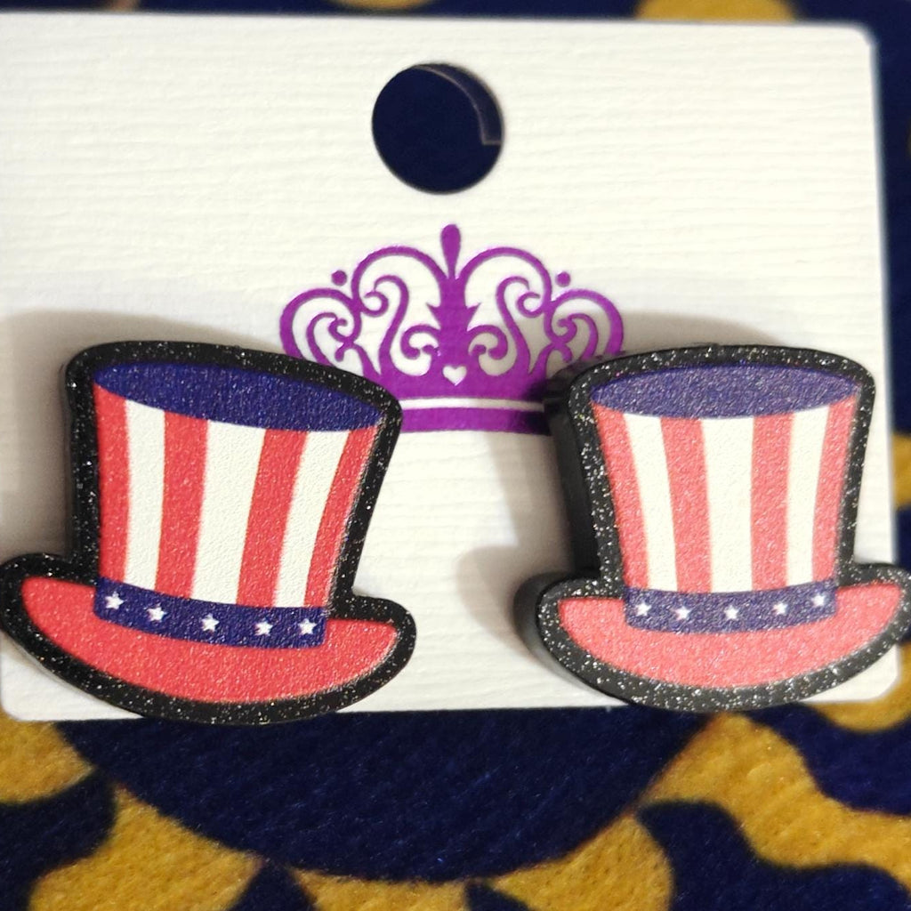 USA 4th July Stud Earrings