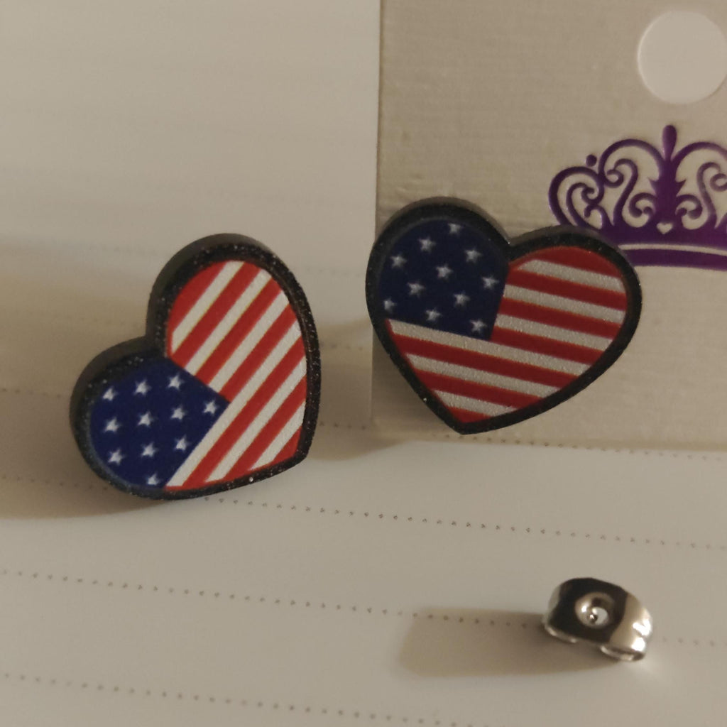 USA 4th July Stud Earrings