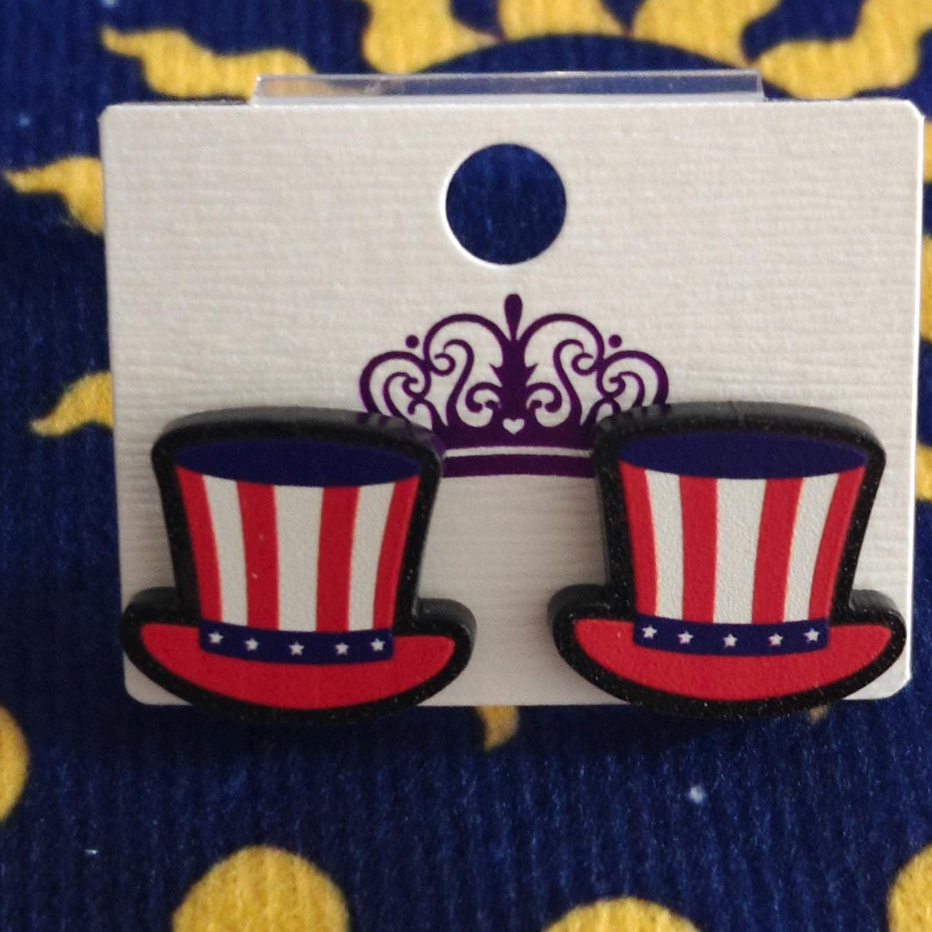 USA 4th July Stud Earrings